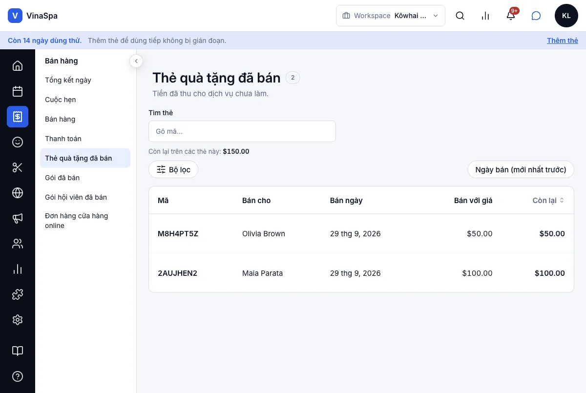 Bán và dùng thẻ quà tặng — Kết quả — thẻ M8H4PT5Z, còn $50.00 — Máy tính