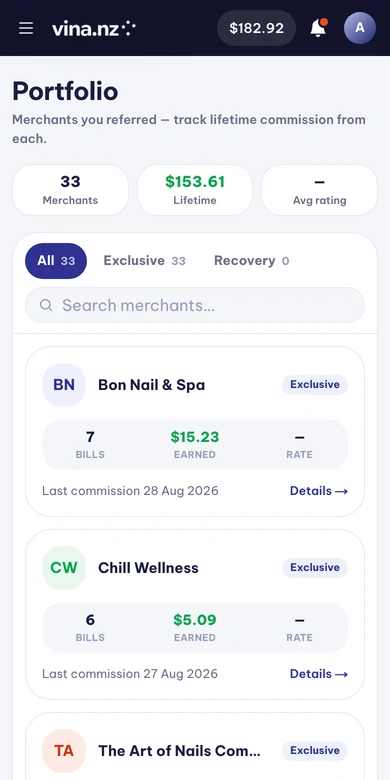 Sales partners and referrals — Mobile